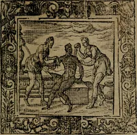An illustration from Omnia Andreae Alciati v.c. emblemata : cum commentariis, quibus emblematum omnium aperta origine, mens auctoris explicatur, & obscura omnia dubiaque illustrantur (1581)