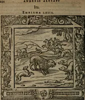 Picture 89 of 269 from Omnia Andreae Alciati v.c. emblemata : cum commentariis, quibus emblematum omnium aperta origine, mens auctoris explicatur, & obscura omnia dubiaque illustrantur (1581), leaf 275