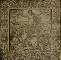 An illustration from Omnia Andreae Alciati v.c. emblemata : cum commentariis, quibus emblematum omnium aperta origine, mens auctoris explicatur, & obscura omnia dubiaque illustrantur (1581)