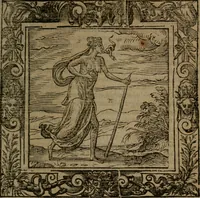 An illustration from Omnia Andreae Alciati v.c. emblemata : cum commentariis, quibus emblematum omnium aperta origine, mens auctoris explicatur, & obscura omnia dubiaque illustrantur (1581)