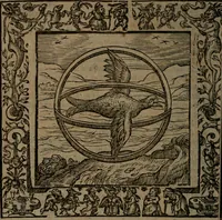 An illustration from Omnia Andreae Alciati v.c. emblemata : cum commentariis, quibus emblematum omnium aperta origine, mens auctoris explicatur, & obscura omnia dubiaque illustrantur (1581)