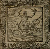 An illustration from Omnia Andreae Alciati v.c. emblemata : cum commentariis, quibus emblematum omnium aperta origine, mens auctoris explicatur, & obscura omnia dubiaque illustrantur (1581)