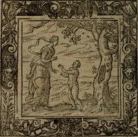 An illustration from Omnia Andreae Alciati v.c. emblemata : cum commentariis, quibus emblematum omnium aperta origine, mens auctoris explicatur, & obscura omnia dubiaque illustrantur (1581)