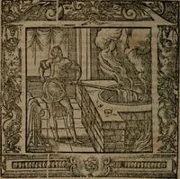 An illustration from Omnia Andreae Alciati v.c. emblemata : cum commentariis, quibus emblematum omnium aperta origine, mens auctoris explicatur, & obscura omnia dubiaque illustrantur (1581)