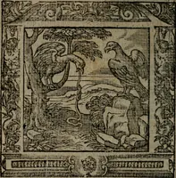 An illustration from Omnia Andreae Alciati v.c. emblemata : cum commentariis, quibus emblematum omnium aperta origine, mens auctoris explicatur, & obscura omnia dubiaque illustrantur (1581)