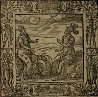 An illustration from Omnia Andreae Alciati v.c. emblemata : cum commentariis, quibus emblematum omnium aperta origine, mens auctoris explicatur, & obscura omnia dubiaque illustrantur (1581)