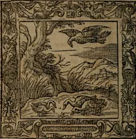 An illustration from Omnia Andreae Alciati v.c. emblemata : cum commentariis, quibus emblematum omnium aperta origine, mens auctoris explicatur, & obscura omnia dubiaque illustrantur (1581)