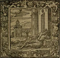 An illustration from Omnia Andreae Alciati v.c. emblemata : cum commentariis, quibus emblematum omnium aperta origine, mens auctoris explicatur, & obscura omnia dubiaque illustrantur (1581)