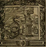 An illustration from Omnia Andreae Alciati v.c. emblemata : cum commentariis, quibus emblematum omnium aperta origine, mens auctoris explicatur, & obscura omnia dubiaque illustrantur (1581)