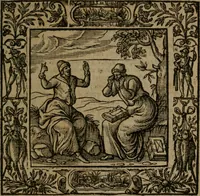 An illustration from Omnia Andreae Alciati v.c. emblemata : cum commentariis, quibus emblematum omnium aperta origine, mens auctoris explicatur, & obscura omnia dubiaque illustrantur (1581)
