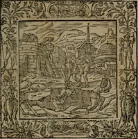 An illustration from Omnia Andreae Alciati v.c. emblemata : cum commentariis, quibus emblematum omnium aperta origine, mens auctoris explicatur, & obscura omnia dubiaque illustrantur (1581)
