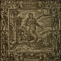 An illustration from Omnia Andreae Alciati v.c. emblemata : cum commentariis, quibus emblematum omnium aperta origine, mens auctoris explicatur, & obscura omnia dubiaque illustrantur (1581)