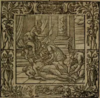 An illustration from Omnia Andreae Alciati v.c. emblemata : cum commentariis, quibus emblematum omnium aperta origine, mens auctoris explicatur, & obscura omnia dubiaque illustrantur (1581)