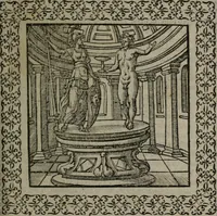 An illustration from Omnia Andreae Alciati v.c. emblemata : cum commentariis, quibus emblematum omnium aperta origine, mens auctoris explicatur, & obscura omnia dubiáque illustrantur (1577)