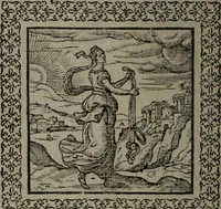An illustration from Omnia Andreae Alciati v.c. emblemata : cum commentariis, quibus emblematum omnium aperta origine, mens auctoris explicatur, & obscura omnia dubiáque illustrantur (1577)