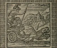 An illustration from Omnia Andreae Alciati v.c. emblemata : cum commentariis, quibus emblematum omnium aperta origine, mens auctoris explicatur, & obscura omnia dubiáque illustrantur (1577)