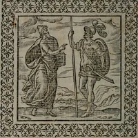 An illustration from Omnia Andreae Alciati v.c. emblemata : cum commentariis, quibus emblematum omnium aperta origine, mens auctoris explicatur, & obscura omnia dubiáque illustrantur (1577)