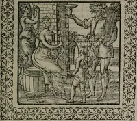 An illustration from Omnia Andreae Alciati v.c. emblemata : cum commentariis, quibus emblematum omnium aperta origine, mens auctoris explicatur, & obscura omnia dubiáque illustrantur (1577)