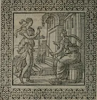 An illustration from Omnia Andreae Alciati v.c. emblemata : cum commentariis, quibus emblematum omnium aperta origine, mens auctoris explicatur, & obscura omnia dubiáque illustrantur (1577)