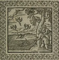 An illustration from Omnia Andreae Alciati v.c. emblemata : cum commentariis, quibus emblematum omnium aperta origine, mens auctoris explicatur, & obscura omnia dubiáque illustrantur (1577)