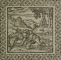 An illustration from Omnia Andreae Alciati v.c. emblemata : cum commentariis, quibus emblematum omnium aperta origine, mens auctoris explicatur, & obscura omnia dubiáque illustrantur (1577)
