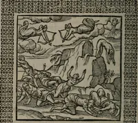 An illustration from Omnia Andreae Alciati v.c. emblemata : cum commentariis, quibus emblematum omnium aperta origine, mens auctoris explicatur, & obscura omnia dubiáque illustrantur (1577)