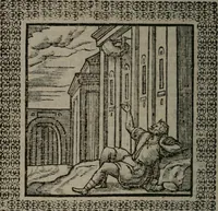 An illustration from Omnia Andreae Alciati v.c. emblemata : cum commentariis, quibus emblematum omnium aperta origine, mens auctoris explicatur, & obscura omnia dubiáque illustrantur (1577)