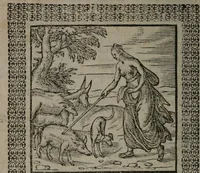 An illustration from Omnia Andreae Alciati v.c. emblemata : cum commentariis, quibus emblematum omnium aperta origine, mens auctoris explicatur, & obscura omnia dubiáque illustrantur (1577)