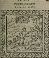 An illustration from Omnia Andreae Alciati v.c. emblemata : cum commentariis, quibus emblematum omnium aperta origine, mens auctoris explicatur, & obscura omnia dubiáque illustrantur (1577)