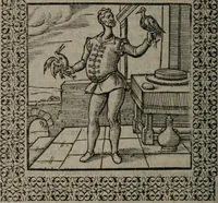 An illustration from Omnia Andreae Alciati v.c. emblemata : cum commentariis, quibus emblematum omnium aperta origine, mens auctoris explicatur, & obscura omnia dubiáque illustrantur (1577)