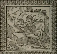 An illustration from Omnia Andreae Alciati v.c. emblemata : cum commentariis, quibus emblematum omnium aperta origine, mens auctoris explicatur, & obscura omnia dubiáque illustrantur (1577)