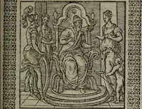 An illustration from Omnia Andreae Alciati v.c. emblemata : cum commentariis, quibus emblematum omnium aperta origine, mens auctoris explicatur, & obscura omnia dubiáque illustrantur (1577)