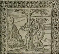 An illustration from Omnia Andreae Alciati v.c. emblemata : cum commentariis, quibus emblematum omnium aperta origine, mens auctoris explicatur, & obscura omnia dubiáque illustrantur (1577)