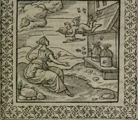 An illustration from Omnia Andreae Alciati v.c. emblemata : cum commentariis, quibus emblematum omnium aperta origine, mens auctoris explicatur, & obscura omnia dubiáque illustrantur (1577)