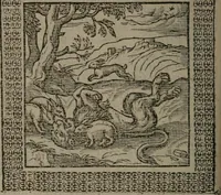 Picture 189 of 258 from Omnia Andreae Alciati v.c. emblemata : cum commentariis, quibus emblematum omnium aperta origine, mens auctoris explicatur, & obscura omnia dubiáque illustrantur (1577), leaf 509