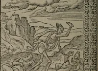 An illustration from Omnia Andreae Alciati v.c. emblemata : cum commentariis, quibus emblematum omnium aperta origine, mens auctoris explicatur, & obscura omnia dubiáque illustrantur (1577)