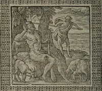 An illustration from Omnia Andreae Alciati v.c. emblemata : cum commentariis, quibus emblematum omnium aperta origine, mens auctoris explicatur, & obscura omnia dubiáque illustrantur (1577)