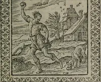 An illustration from Omnia Andreae Alciati v.c. emblemata : cum commentariis, quibus emblematum omnium aperta origine, mens auctoris explicatur, & obscura omnia dubiáque illustrantur (1577)