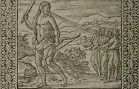 An illustration from Omnia Andreae Alciati v.c. emblemata : cum commentariis, quibus emblematum omnium aperta origine, mens auctoris explicatur, & obscura omnia dubiáque illustrantur (1577)