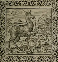 An illustration from Omnia Andreae Alciati v.c. emblemata : cum commentariis, quibus emblematum omnium aperta origine, mens auctoris explicatur, & obscura omnia dubiáque illustrantur (1577)