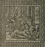 An illustration from Omnia Andreae Alciati v.c. emblemata : cum commentariis, quibus emblematum omnium aperta origine, mens auctoris explicatur, & obscura omnia dubiáque illustrantur (1577)