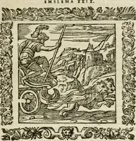 Picture 36 of 235 from Omnia Andreae Alciati V.C. Emblemata : cum commentariis, quibus emblematum detecta origine, dubia omnia, et obscura illustrantur (1602), leaf 246