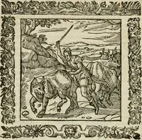 An illustration from Omnia Andreae Alciati V.C. Emblemata : cum commentariis, quibus emblematum detecta origine, dubia omnia, et obscura illustrantur (1602)