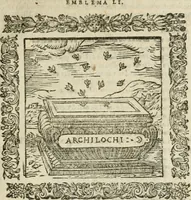Picture 60 of 235 from Omnia Andreae Alciati V.C. Emblemata : cum commentariis, quibus emblematum detecta origine, dubia omnia, et obscura illustrantur (1602), leaf 336