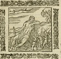 An illustration from Omnia Andreae Alciati V.C. Emblemata : cum commentariis, quibus emblematum detecta origine, dubia omnia, et obscura illustrantur (1602)
