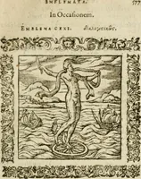 An illustration from Omnia Andreae Alciati V.C. Emblemata : cum commentariis, quibus emblematum detecta origine, dubia omnia, et obscura illustrantur (1602)