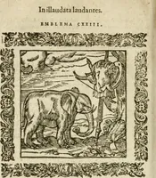 Picture 138 of 235 from Omnia Andreae Alciati V.C. Emblemata : cum commentariis, quibus emblematum detecta origine, dubia omnia, et obscura illustrantur (1602), leaf 635
