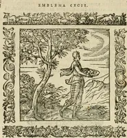 Picture 159 of 235 from Omnia Andreae Alciati V.C. Emblemata : cum commentariis, quibus emblematum detecta origine, dubia omnia, et obscura illustrantur (1602), leaf 717