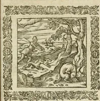 An illustration from Omnia Andreae Alciati V.C. Emblemata : cum commentariis, quibus emblematum detecta origine, dubia omnia, et obscura illustrantur (1602)