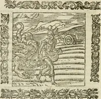 An illustration from Omnia Andreae Alciati V.C. Emblemata : cum commentariis, quibus emblematum detecta origine, dubia omnia, et obscura illustrantur (1602)